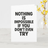 不可能 カード (黄色い花)