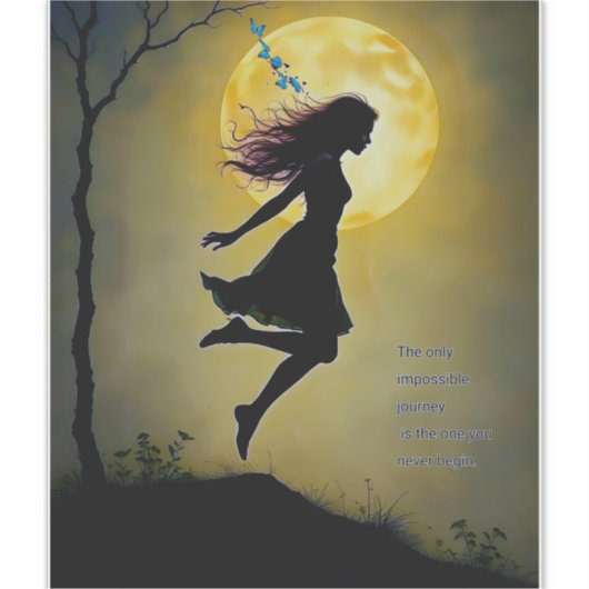 不可能 シール (正面)