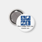 不可視ハンディキャップ磁石 マグネット (正面/裏面)