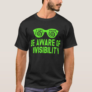 不可視性に気づいて下さい Tシャツ