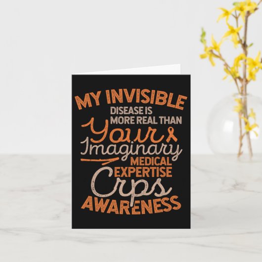 不可視疾患Rsd Crps認識度 カード (黄色い花)