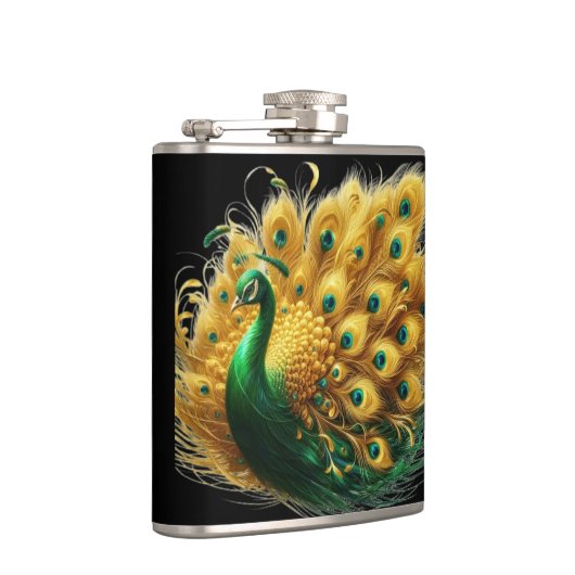 不可解なエレガンス：ピーコックスのエメラルドプルーム フラスク (右)