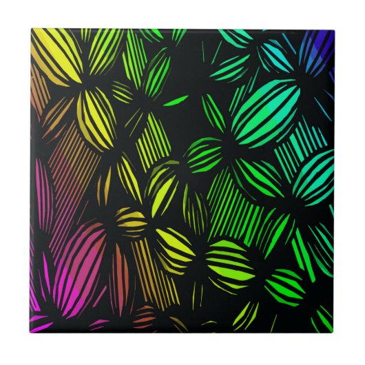 不可解な線 タイル (正面)