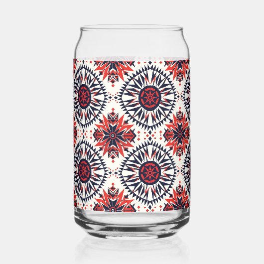 不可解な青「宇宙インターロック」印刷ガラスTu ガラス缶 (正面)