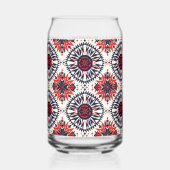 不可解な青「宇宙インターロック」印刷ガラスTu ガラス缶 (左)