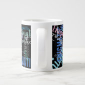 不可解カスタムな単語/名前 ジャンボコーヒーマグカップ (裏面)