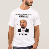 不可避の大統領を切り詰める Tシャツ (正面)