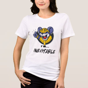 不可避マウスデザイン – 無限の齧歯動物 トライブレンドTシャツ