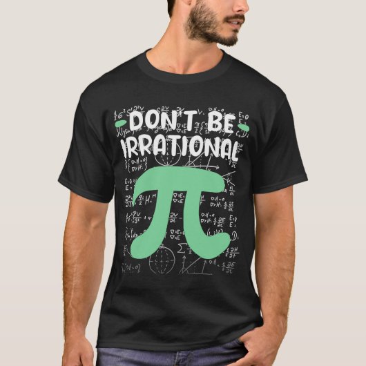 不合理な記号でないPi日算数先生 Tシャツ (正面)