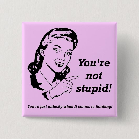 不吉なシンカーボタおもしろいンバッジ 缶バッジ (正面)