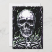 不吉なスカル 招待状 (正面)