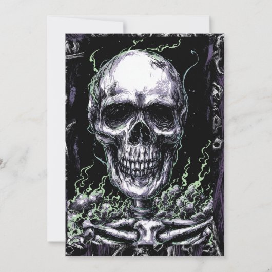 不吉なスカル 招待状 (正面)