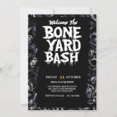 不吉なスカル 招待状 (裏面)