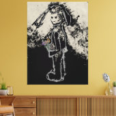 不吉なバニー キャンバスプリント (インサイチュ (リビング))