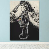 不吉なバニー キャンバスプリント (インサイチュ (ウッドフロア))