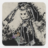 不吉なバニー スクエアシール (正面)