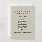 不吉なバニー 招待状 (裏面)