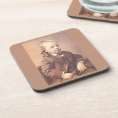 不吉なビクトリアン髪のスタイルを持つ少年 コースター (左側)