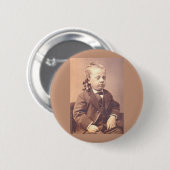 不吉なビクトリアン髪のスタイルを持つ少年 缶バッジ (正面&裏面)