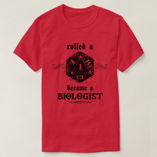 不吉な生転が物学者 Tシャツ (デザイン正面)