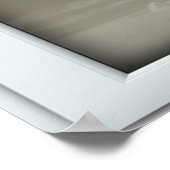 不吉な白い木が窓フェイクの幻影 ポスター (角)