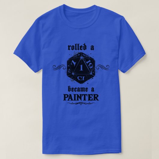 不吉な転が画家 Tシャツ (デザイン正面)