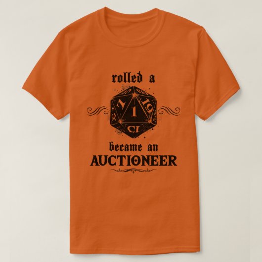 不吉な転が競売人 Tシャツ (デザイン正面)