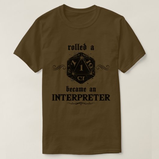 不吉な転が通訳 Tシャツ (デザイン正面)