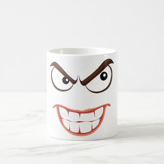 不吉な顔 コーヒーマグカップ (中央)