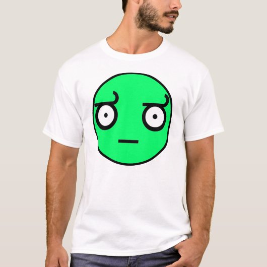 不同意のಠ_ಠのインターネットのミームの見て下さい Tシャツ (正面)