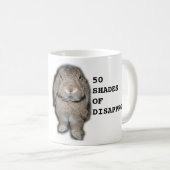 不同意のウサギのマグの50の陰 コーヒーマグカップ (正面右)
