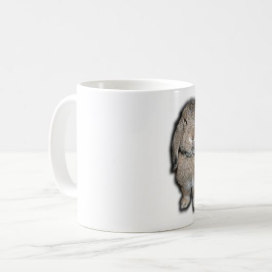 不同意のウサギのマグの50の陰 コーヒーマグカップ (正面左)