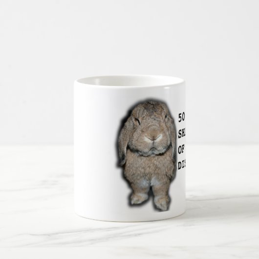 不同意のウサギのマグの50の陰 コーヒーマグカップ (中央)