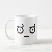 不同意の見て下さい コーヒーマグカップ (左)