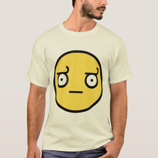 不同意の顔の見て下さい Tシャツ (正面)