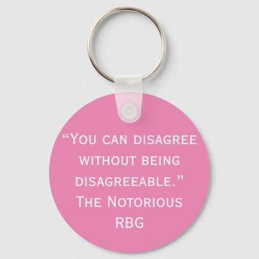 不同意RBG引用文 キーホルダー (正面)