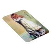 不名誉なヴィンテージ油絵パーソナライズされた マグネット (右側)