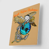 不名誉の前のバダッツイーグル死 スクエア壁時計 (傾斜)