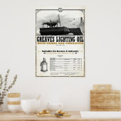不名誉グリーブ照明油 ポスター (キッチン)