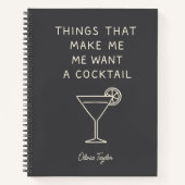 不和おもしろいユーモアの名前を飲む母の生活 ノートブック (正面)