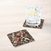 不和の天使 – ゴシック様式バロック スクエアペーパーコースター (インサイチュ)