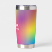 不和は懸命傾カラフル向 保温保冷タンブラー (背面)