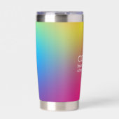 不和は懸命傾カラフル向 保温保冷タンブラー (正面)
