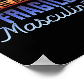 不器用で壊れやすい男のまわりに性意識 – フェミ ポスター (角)