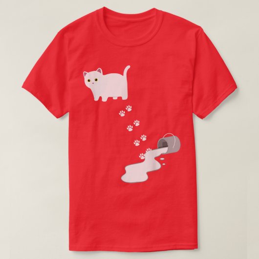 不器用な猫 Tシャツ (デザイン正面)