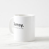 不器用な面白いマグカップ コーヒーマグカップ (正面左)