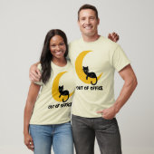 不在のブラックキャットデザイン Tシャツ (ユニセックス)