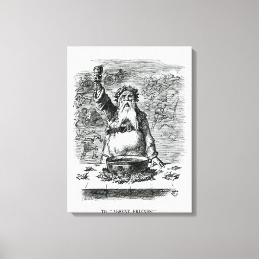 不在の友達に！ キャンバスプリント (正面)