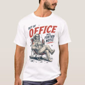 不在の宇宙飛行士スケルトンアート Tシャツ (正面)
