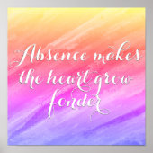 不在はハート勇気付けられるポスター ポスター (正面)